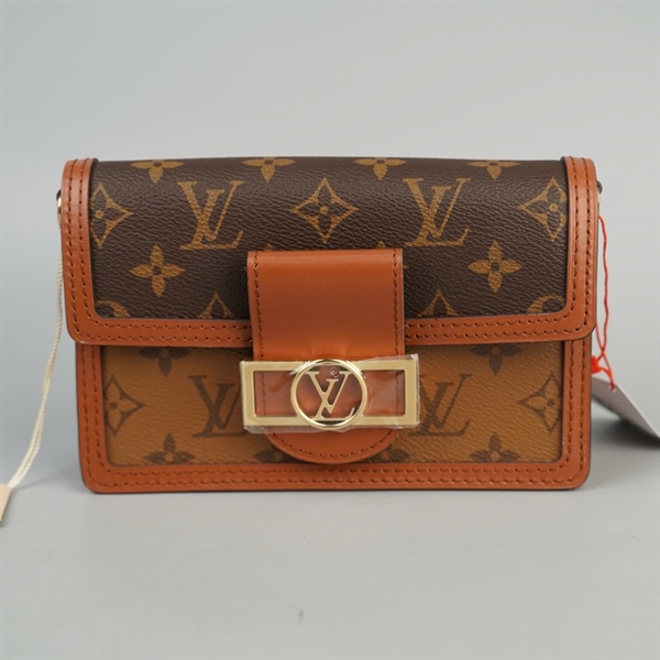 Túi LV Dauphine hoa nâu sz18 (A-T) KG+