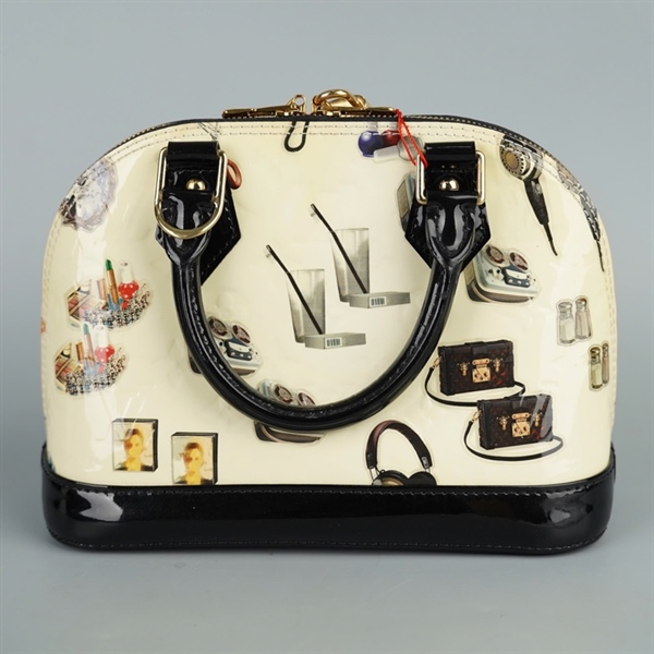 Túi LV Alma vàng in hình sz23 (BQ) KG+