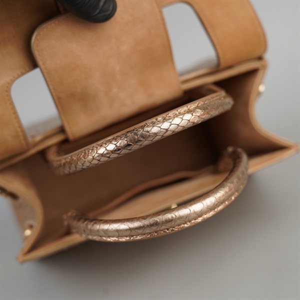 Túi Dior Handle vàng (09-MA-1117) sz20 (BQ) KG+