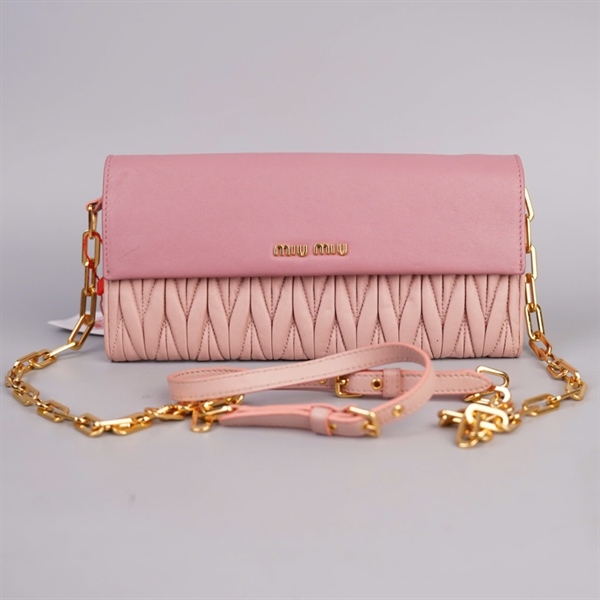 Túi Miu Miu hồng sz21 (BQ) KG+