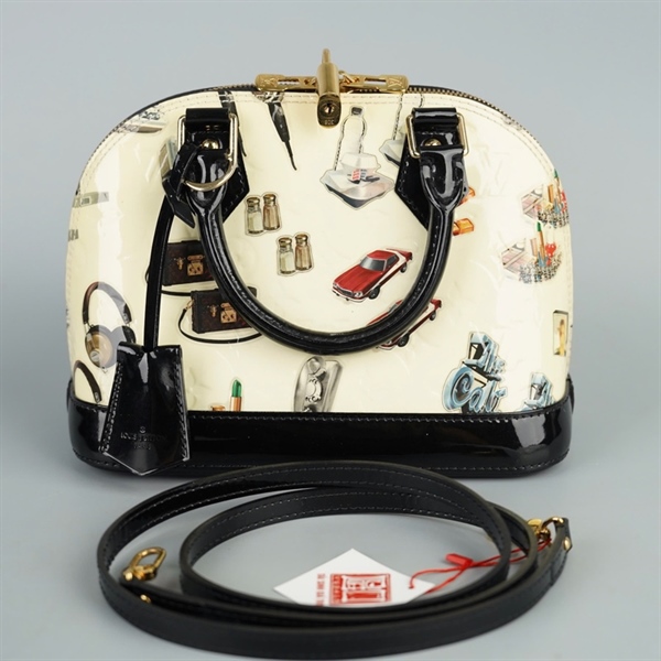 Túi LV Alma vàng in hình sz23 (BQ) KG+