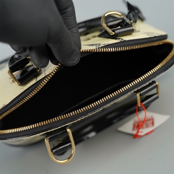 Túi LV Alma vàng in hình sz23 (BQ) KG+