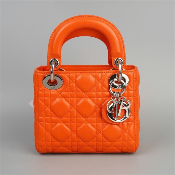 Túi Dior Lady cam sz Mini (BQ) KG+