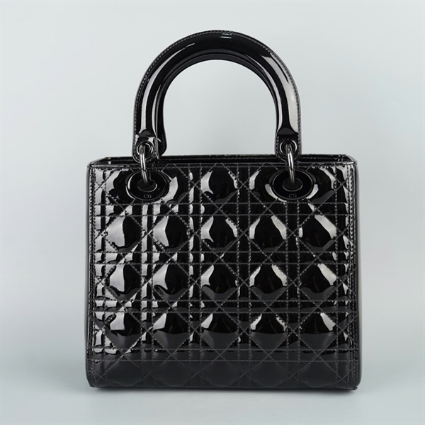 Túi Dior Lady đen sz M (BQ) KG+