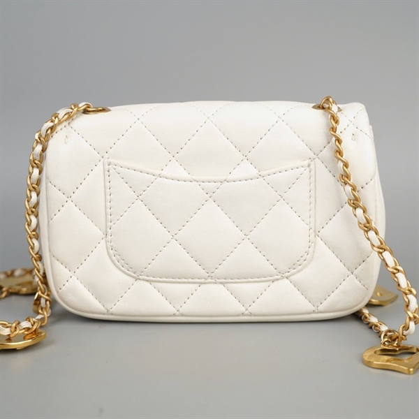 Túi Chanel Classic trắng (KX0N4CP2) sz18 (BQ) KG+