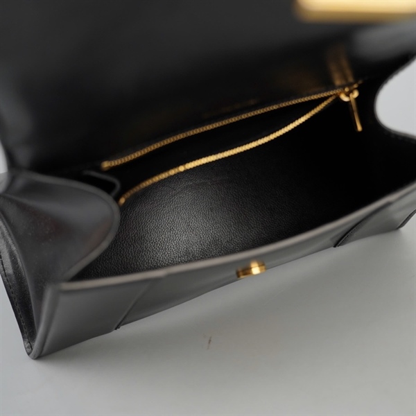 Túi Balenciaga Hourglass đen sz23 (BQ) KG+