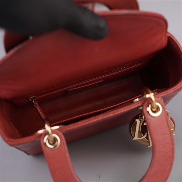 Túi Dior Lady hồng đất szS (A-T) KG+