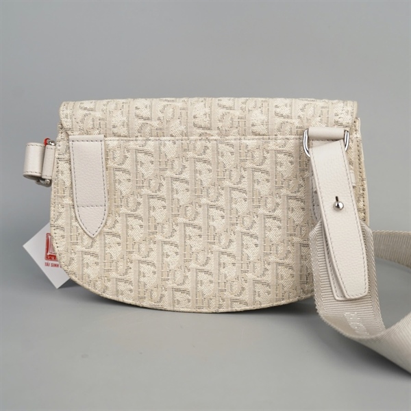 Túi Dior Saddle màu trắng (16-BO-0242) sz23 (BQ) KG+