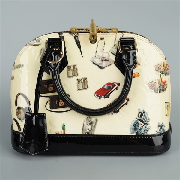 Túi LV Alma vàng in hình sz23 (BQ) KG+