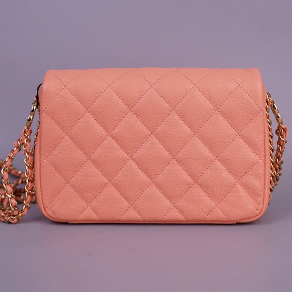 Túi Chanel hồng cam (G7ACJNJC) sz21 (BQ) KG+