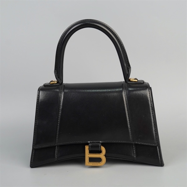 Túi Balenciaga Hourglass đen sz23 (BQ) KG+