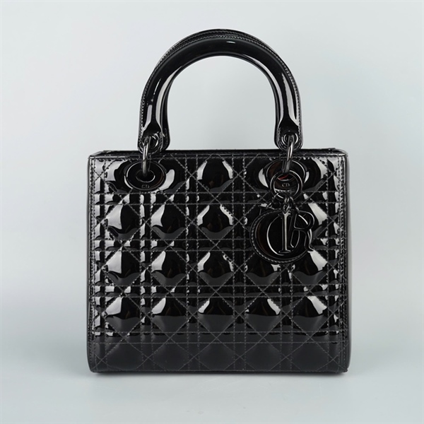 Túi Dior Lady đen sz M (BQ) KG+