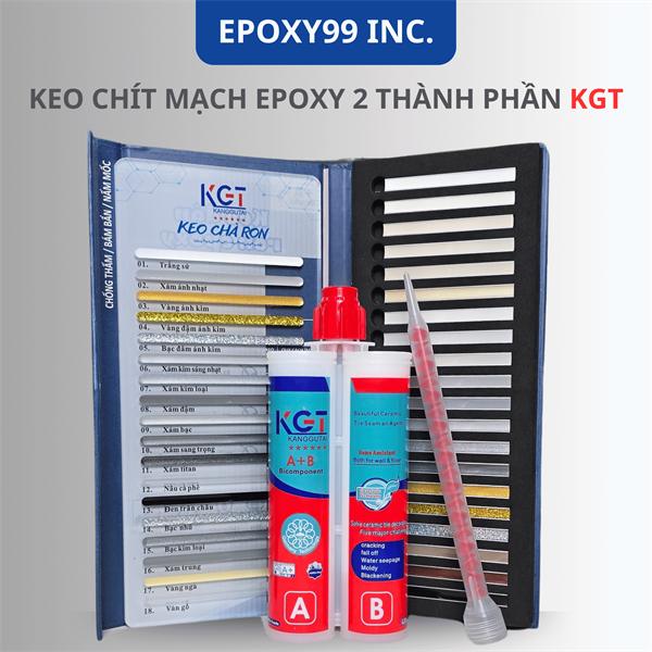 KEO CHÍT MẠCH KGT EPOXY 2 THÀNH PHẦN (CHỐNG THẤM, CHỐNG BÁM BỤI)