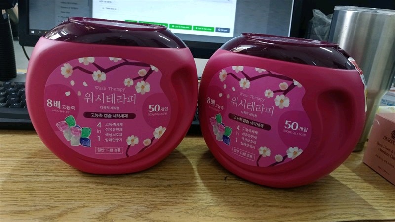 Viên giặt wash therapy 4IN1 Korea