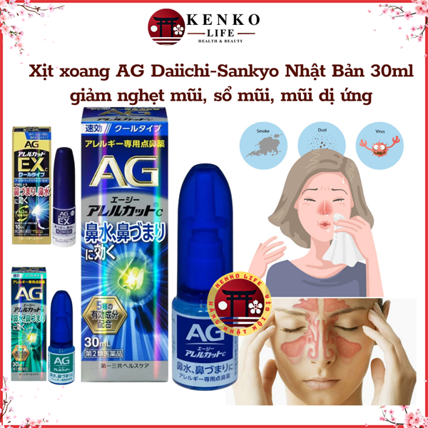 Xịt Xoang AG Daiichi-Sankyo Nội Địa Nhật Bản