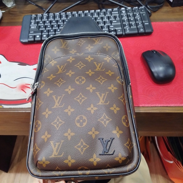 Túi LV đeo chéo hoa nâu sz19 ( Manly) KG+