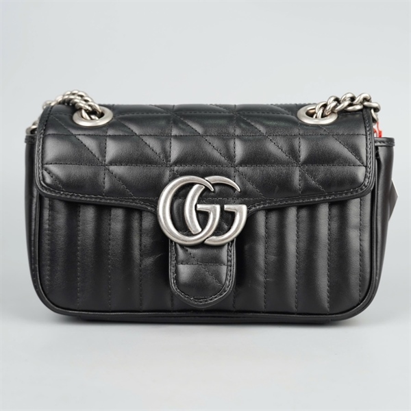 Túi GG Marmont đen (G088416520) sz21 (BMC)+