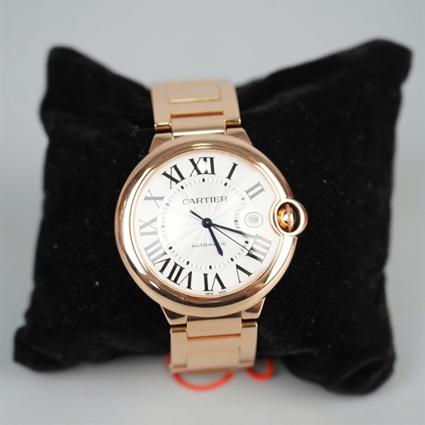 Đồng hồ Cartier bạc ánh hồng (112632AX) sz41 (HC) KG+