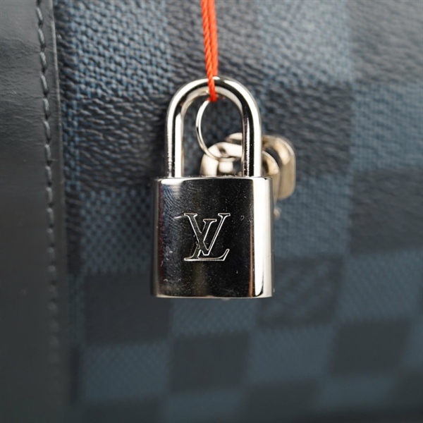 Túi LV du lịch Keepall ô vuông xanh đậm kèm ổ + 2 chìa (Manly) KG+