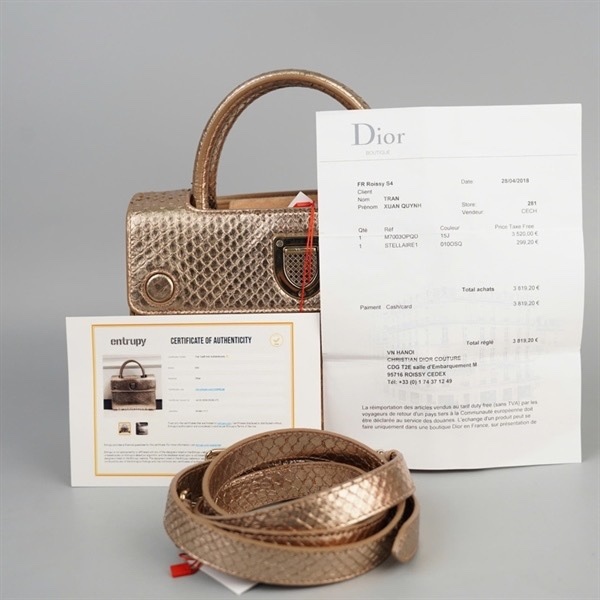 Túi Dior Handle vàng (09-MA-1117) sz20 (BQ) KG+