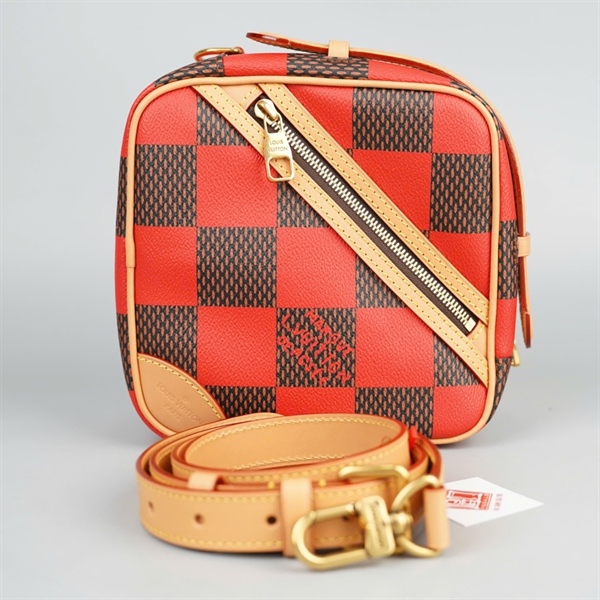 Túi LV Pop Chess ô vuông cam sz19 ( Manly) KG+