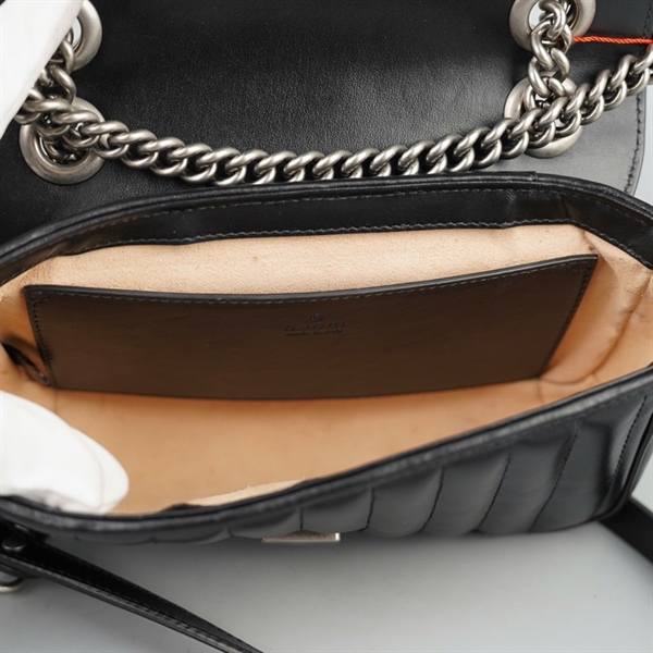 Túi GG Marmont đen (G088416520) sz21 (BMC)+