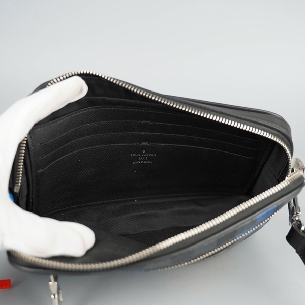 Túi LV Clutch ô vuông xanh sz22 KG+