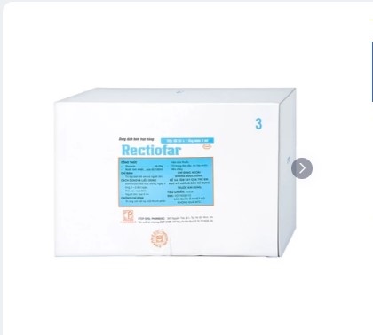 Dung dịch Rectiofar Pharmedic điều trị táo bón (50 túi x 1 ống bơm 3ml)