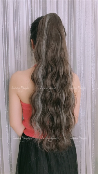 Tóc ngoạm móc lai bạch kim