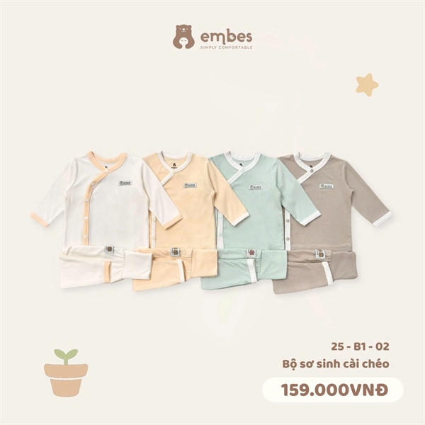 Embes Bộ dài ss CL - xanh