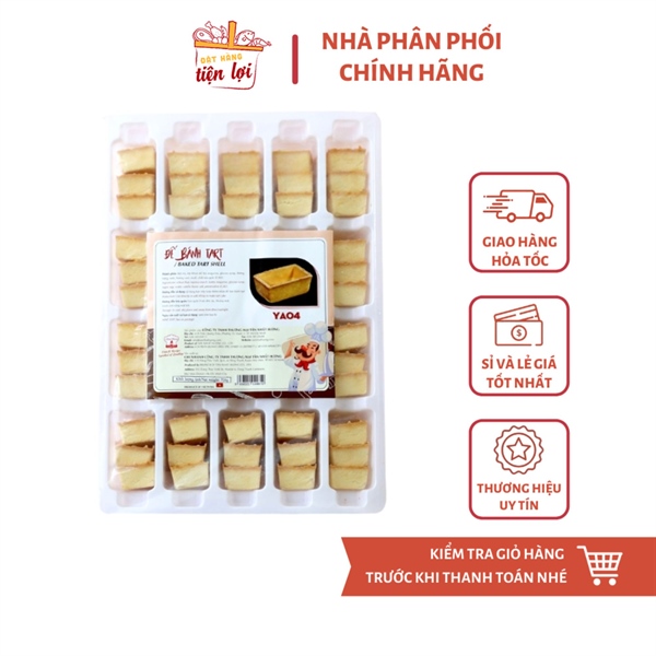 Đế Bánh Tart YA04 Nhất Hương (720g – 60 Cái) – Chữ Nhật