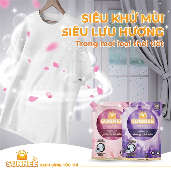 Nước Giặt Xả OFlower Luxury Túi 2.2 Kg (6 Túi/Thùng)