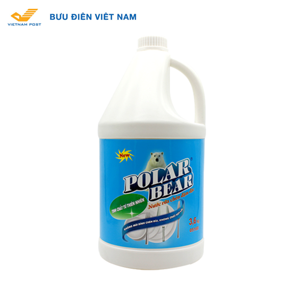 Nước rửa chén đậm đặc Polar Bear 3,6Kg (4Can/Thùng) (New)