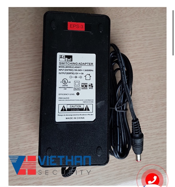 Adapter 12V-5A ACBEL nguồn chuyên cho đầu ghi hình và camera