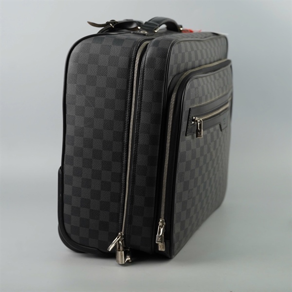 Vali LV ô vuông đen kèm ổ khóa (HC)+