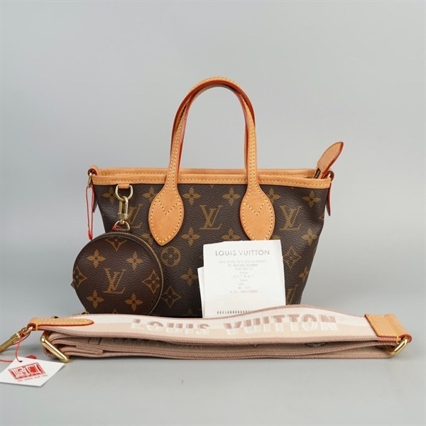 Túi LV Handle hoa nâu kèm ví sz16 (BQ) KG+