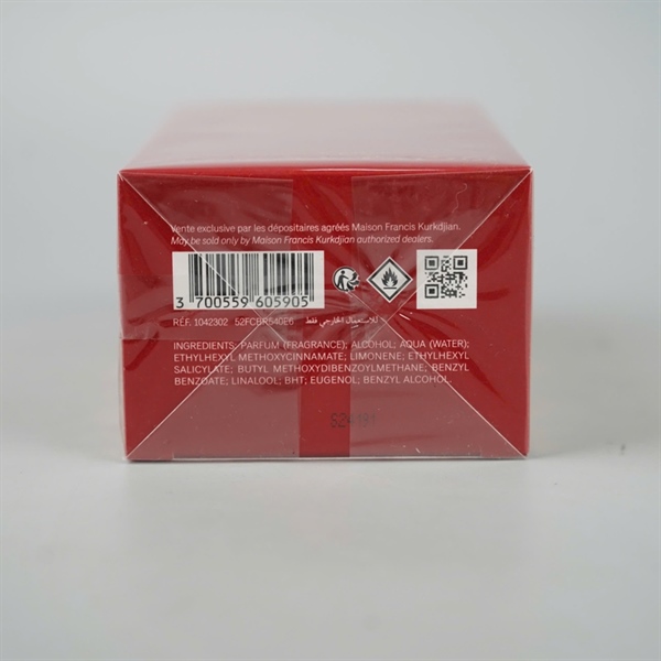 Nước hoa Maison Francis Kurkdjian màu đỏ 70ml (HC) KG+