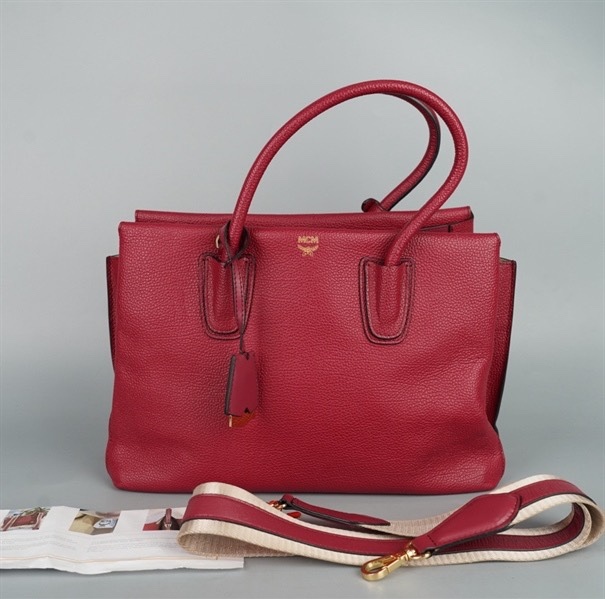 Túi MCM handle đỏ sz32 KG+