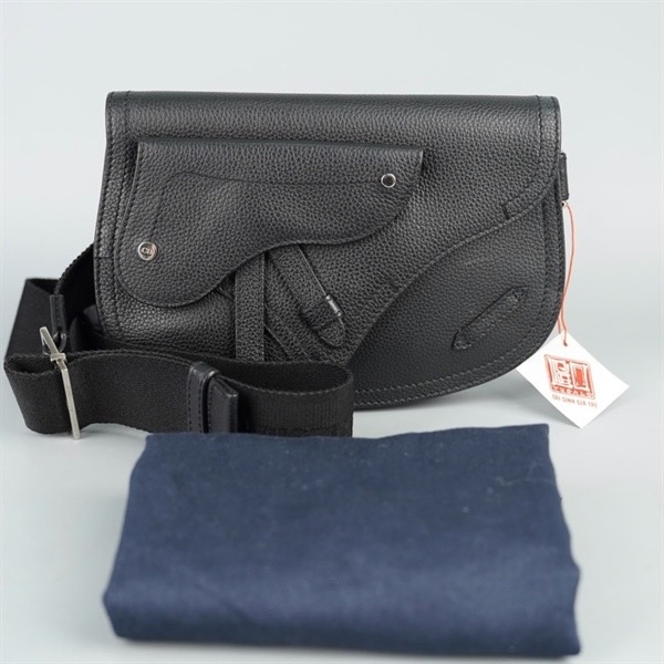 Túi Dior Saddle đen (07-BO-0159) sz22 (BQ) KG+