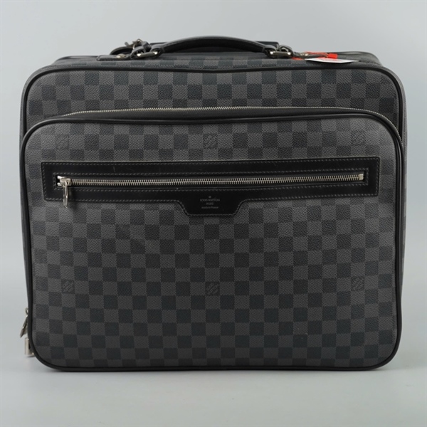 Vali LV ô vuông đen kèm ổ khóa (HC)+