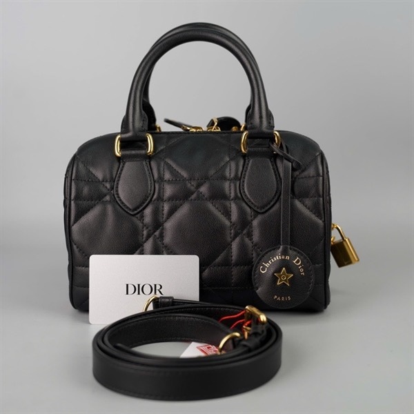 Túi Dior Speedy màu đen kèm ổ + 2 chìa (10-MA-0254) sz20 (HC)+