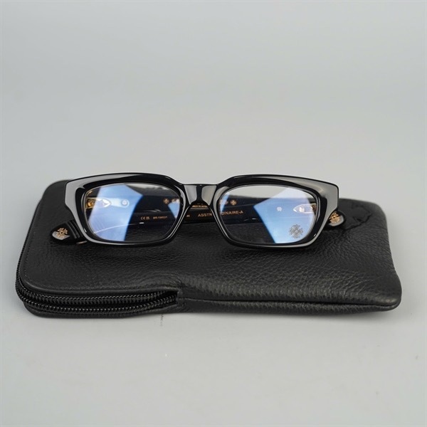 Kính Chrome Hearts đen ASSTRAORDINAIRE-A BK-18KGP (52-19-144) KG+