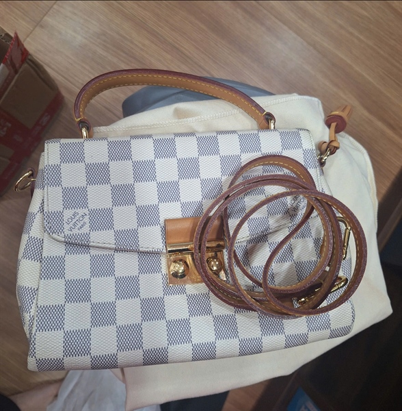 Túi LV Croisette ô vuông xám (TR2196) sz22 +