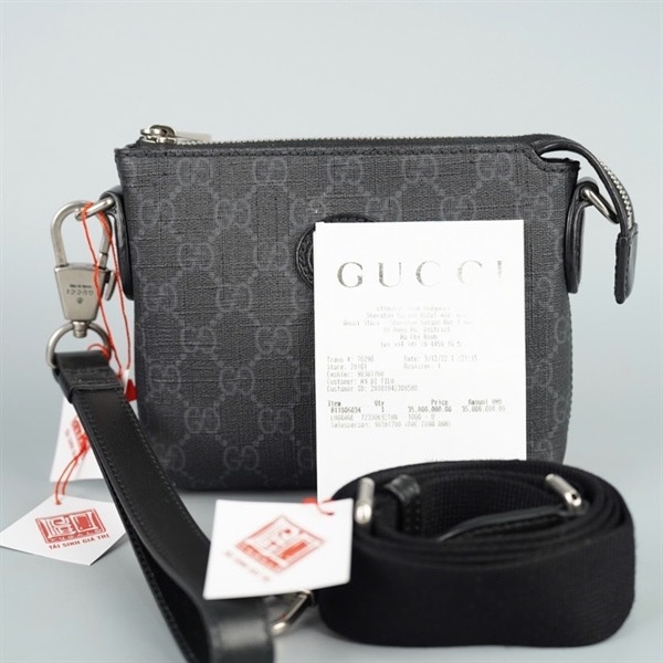 Túi GG đen 2 strap sz 17 (BQ) KG+
