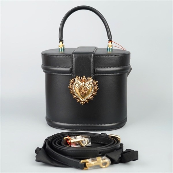 Túi D&G đen khóa trái tim sz17 KG+