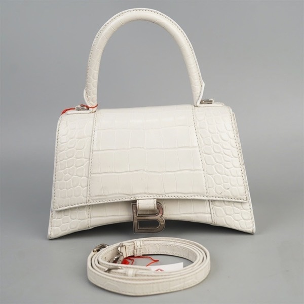 Túi Balenciaga Hourglass trắng sz23 (BQ) KG+
