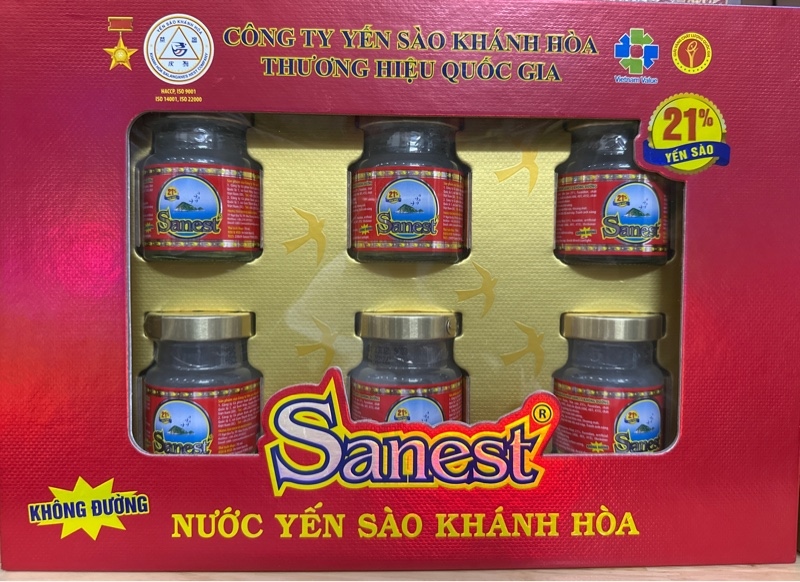 Yến sào hop Sanest Khánh hoà 21% khong duong
