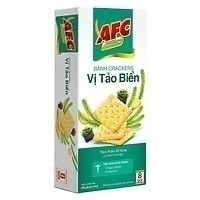 Bánh Quy Cracker Dinh Dưỡng AFC Kinh Đô vị Tảo Biển 172g/8 gói
