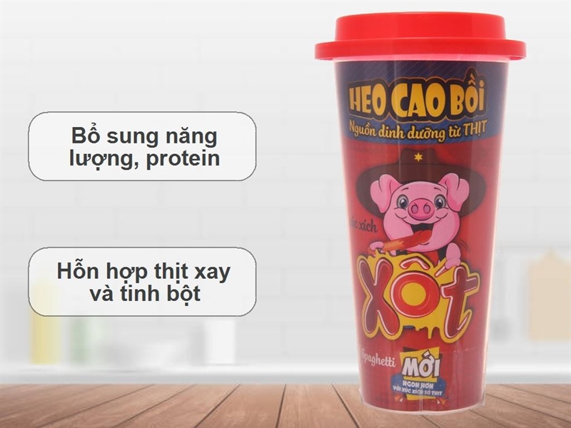 Xúc xích lắc đỏ Heo cao bồi