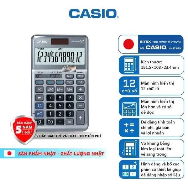 Máy tính CASIO JF120FM